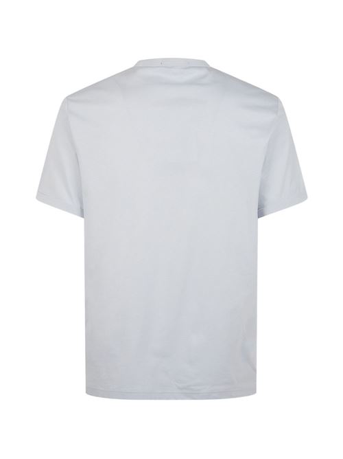 T-shirt uomo Fred Perry celeste con mini logo e bordi a contrasto FRED PERRY | M351928A